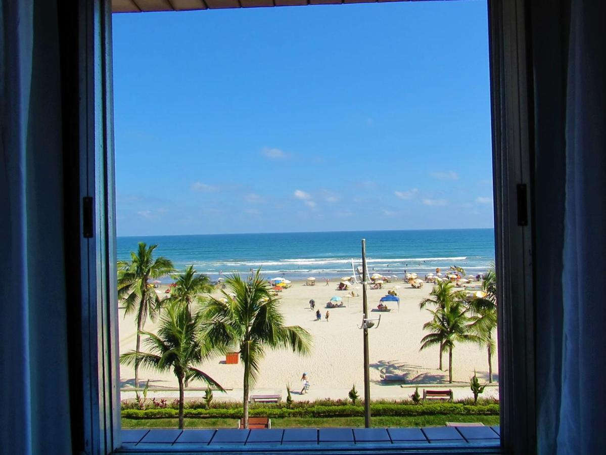 Apto Pe Na Areia Com Vista Para O Mar E Wifi Praia Grande  Kültér fotó