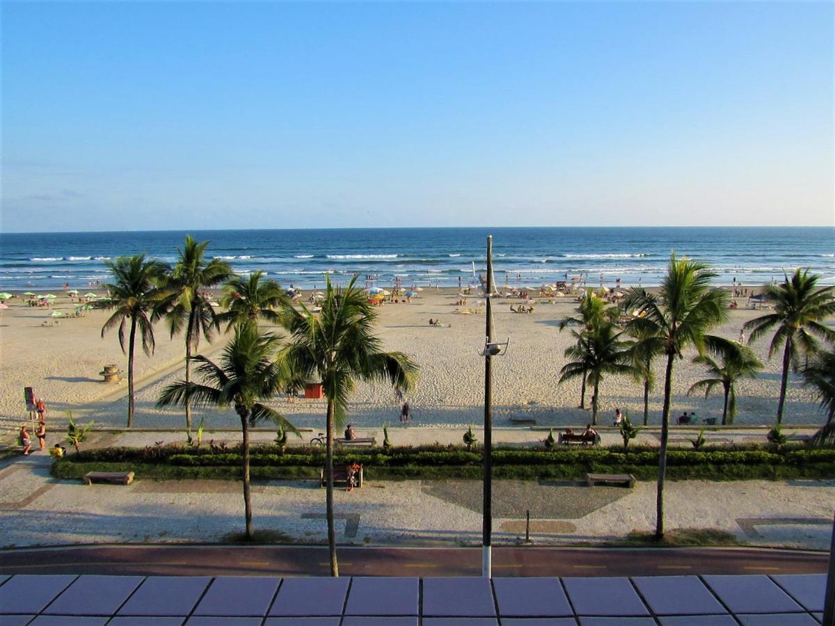 Apto Pe Na Areia Com Vista Para O Mar E Wifi Praia Grande  Kültér fotó